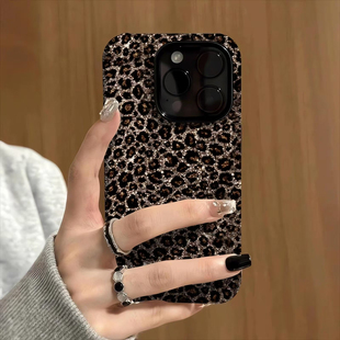 金闪闪豹纹适用苹果16promax/15promax/17promax/17菲林二合一手机壳华为p70/mate60vivooppo小米15/14硬套