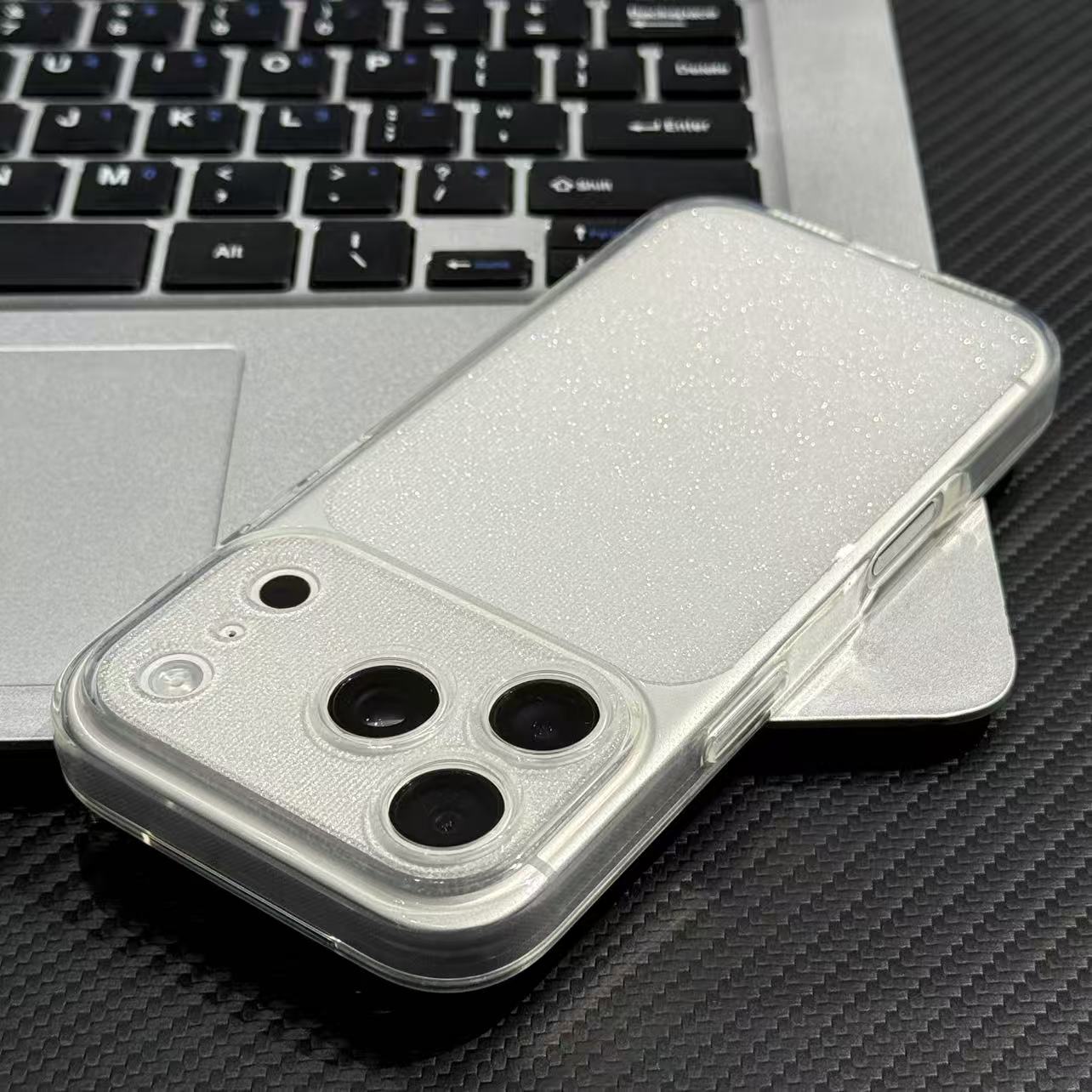透明细闪星钻壳适用于17苹果17/16promax手机壳iPhone15PRO精孔13pro/12苹果14promax软套13简约16Plus个性15