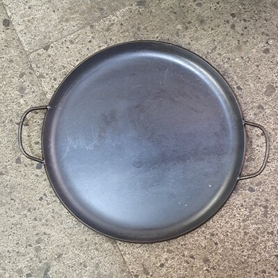 铁锅鏊煎饼锅小吃专用特厚平底锅浅锅双耳提锅麦饼锅无涂层煎锅