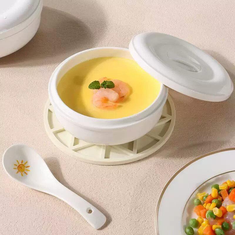 陶瓷蒸蛋碗厨房专用带盖蒸蛋蒸菜鸡蛋羹隔水炖碗家用2025新款炖盅