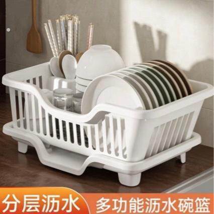 沥水碗盘架厨房碗碟沥水架水槽餐具置物架家用台面碗筷滤水收纳盒