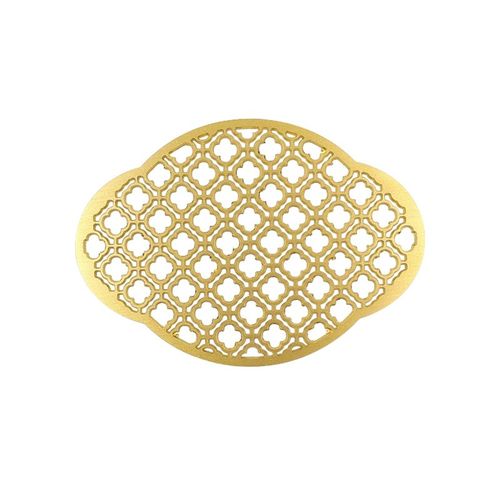 中式黄铜乌金石茶盘漏水片下水配件过滤J网铜片茶桌方形茶漏装饰