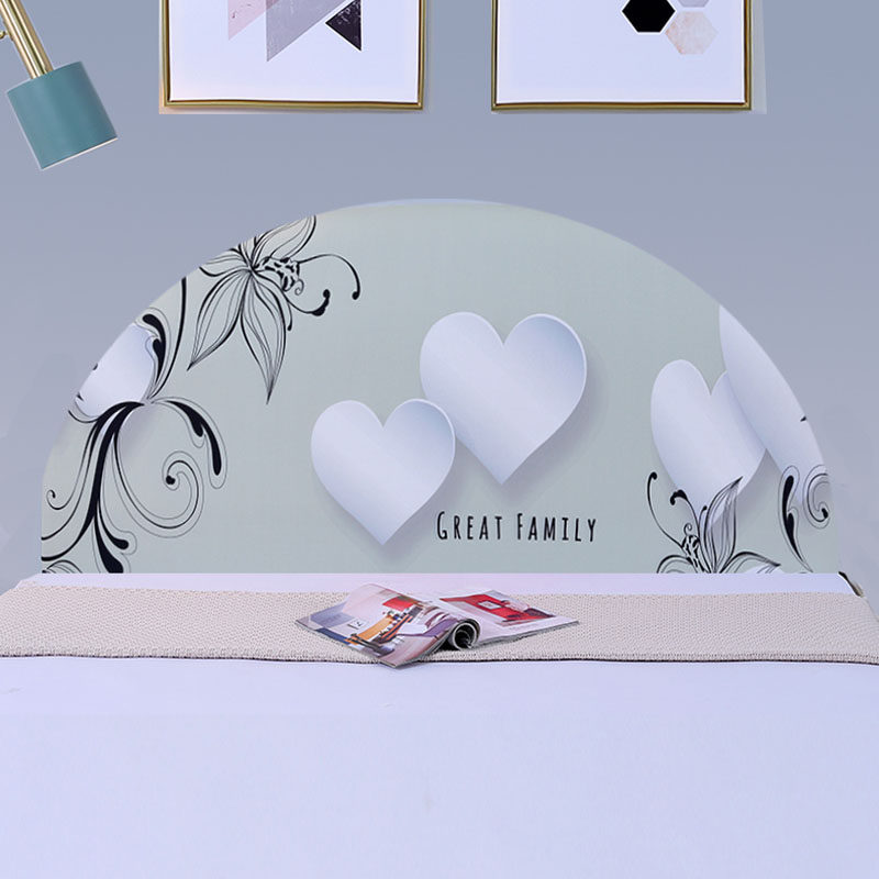 床头罩2021年新款弧形木头半圆形老式木床头罩套床头X套全包防尘