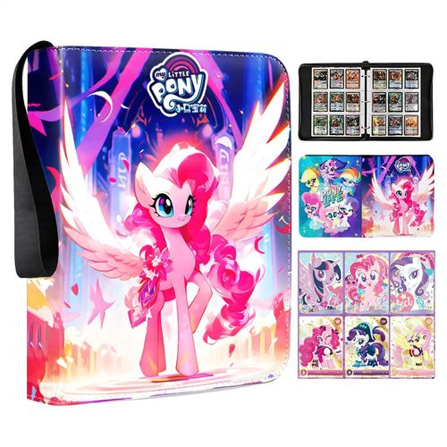 小马宝莉卡片卡册大容量活页收纳册卡牌J收藏册九宫格卡包皮质拉