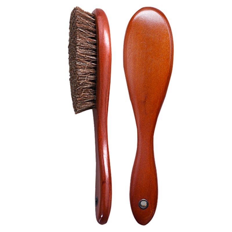 皮鞋刷子鞋油刷软毛抛光打上油毛刷高级擦鞋专Q用马鬃毛刷清洁除