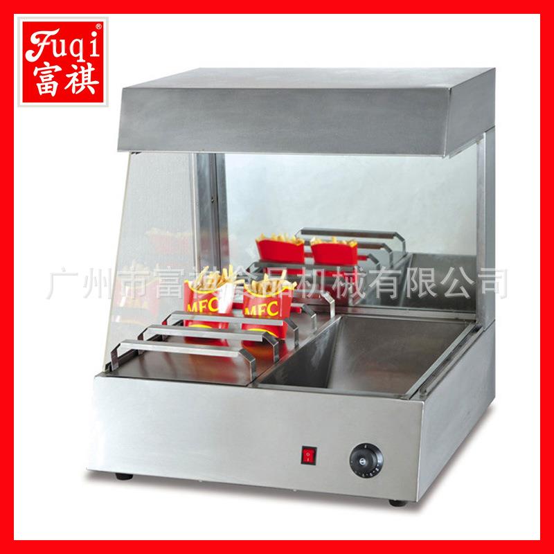 商用膨化机台式保温薯条工作台立式撒盐操作工作站快速