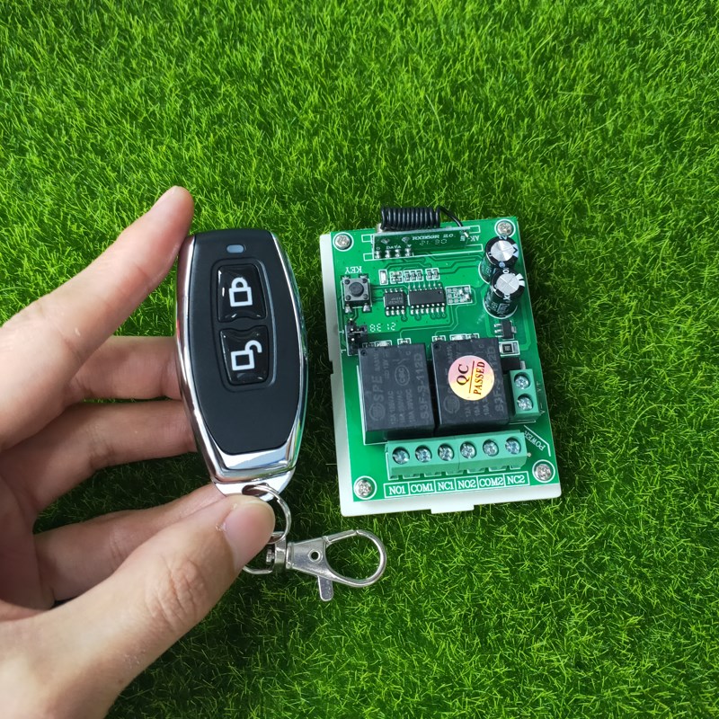 直流DC12V24V灯具马达电机正反转无线遥控开关两2路模块接收
