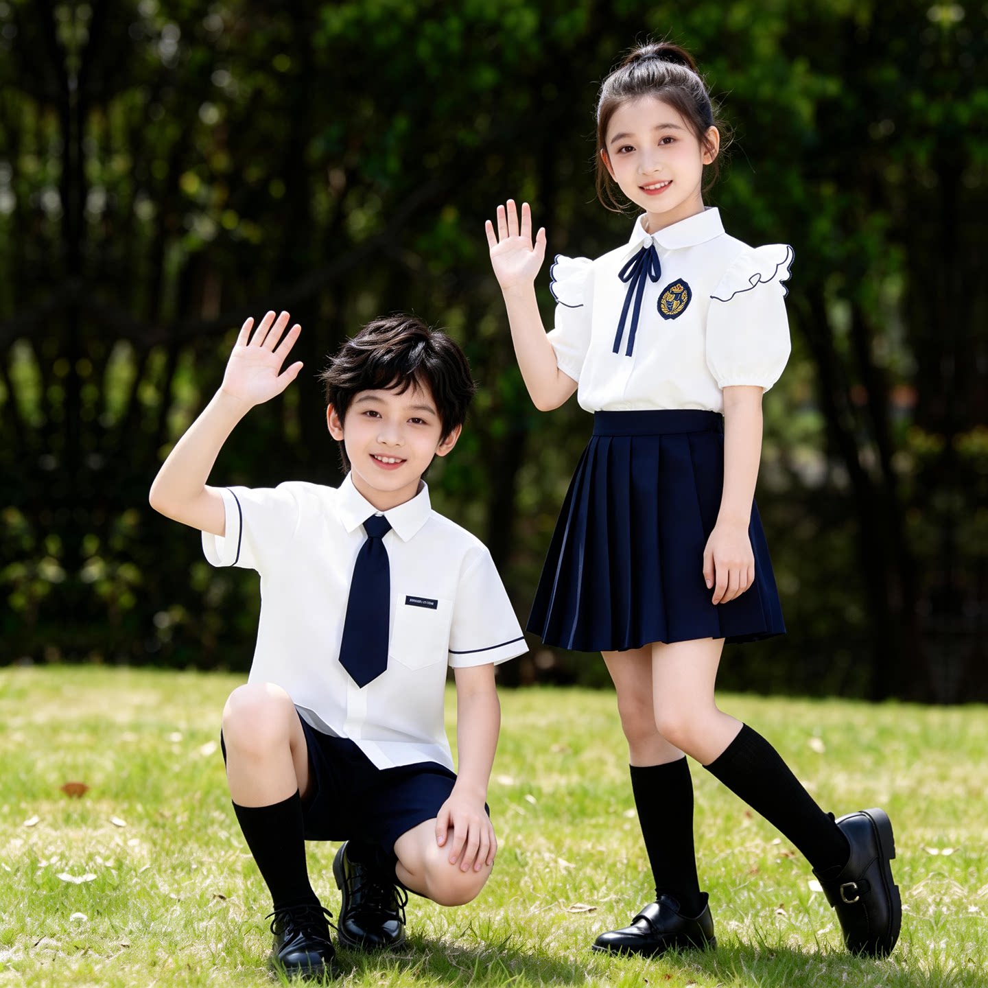 六一儿童演出服夏季幼儿园毕业照班服小学生朗诵合唱比赛表演服装