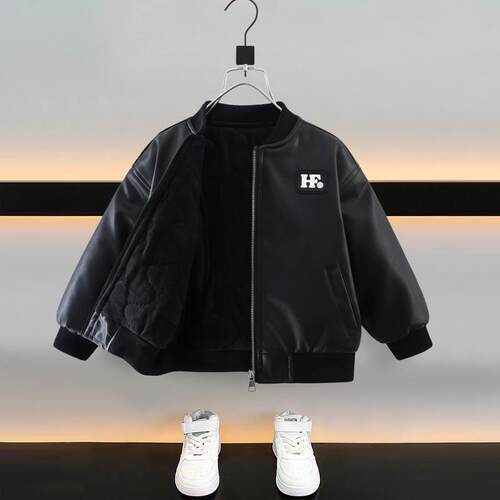 童装儿童秋季皮衣休闲痞帅