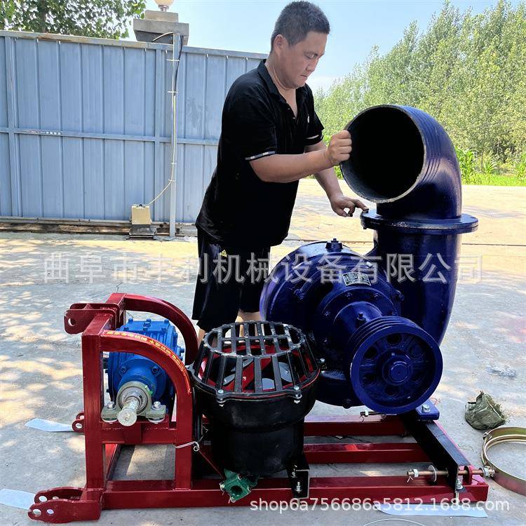 大棚灌溉高压抽水机拖拉机带动10寸12寸混流泵河道抽水机