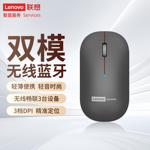 Lenovo联想百应2.4GHZ无线蓝牙1600DPI双模轻薄鼠标M232 新品