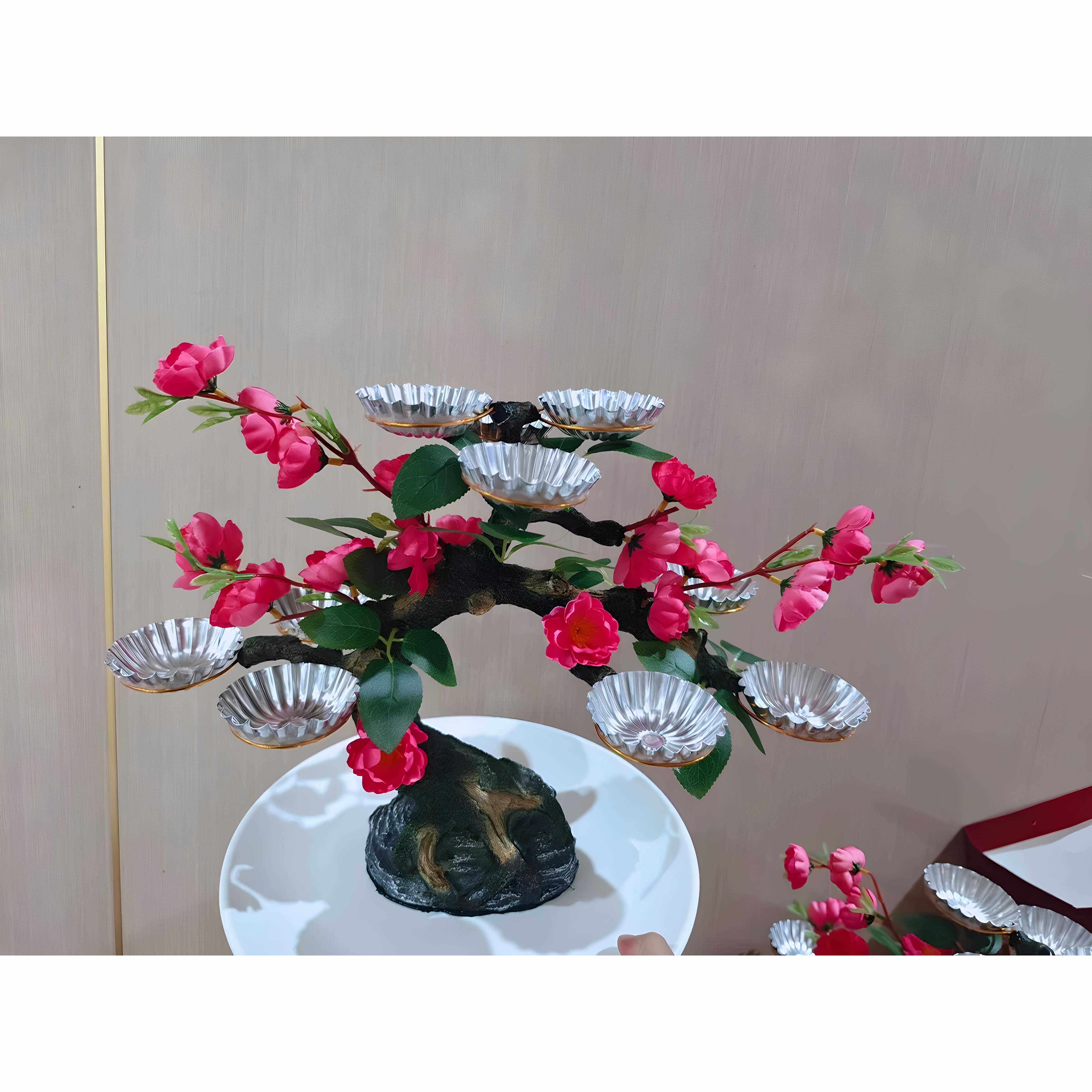 寿桃树架点心台摆件网红创意点缀酒店自助餐具装饰寿宴新中式包邮