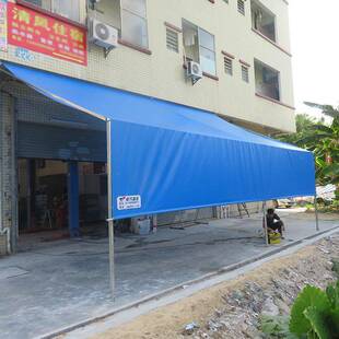 垂帘遮阳棚户外门面手摇收缩挂帘帐篷窗户阳台遮阳挡雨水吊布