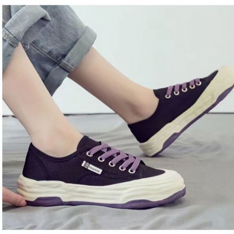 女鞋2025新款夏季网纱凉鞋单网板鞋小码34薄款孕妇运动帆布鞋透气