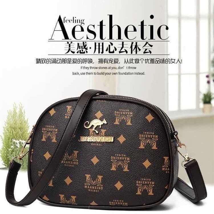 三层小包包女斜挎新款时尚妈妈包中年女包手机零钱包单肩挎包