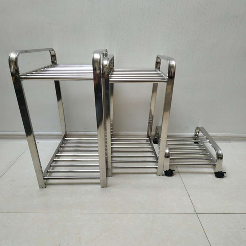 电脑主机架托架不锈钢 带轮主机架 移动置物机箱架键盘架机箱托架