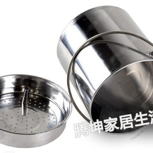 不锈钢茶水桶大小号带p盖茶渣桶加厚家用排水桶垃圾桶带过滤排水