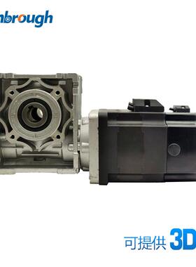 86蜗轮减速刹车无刷电机DC48V314W3000RPM减速比5-100