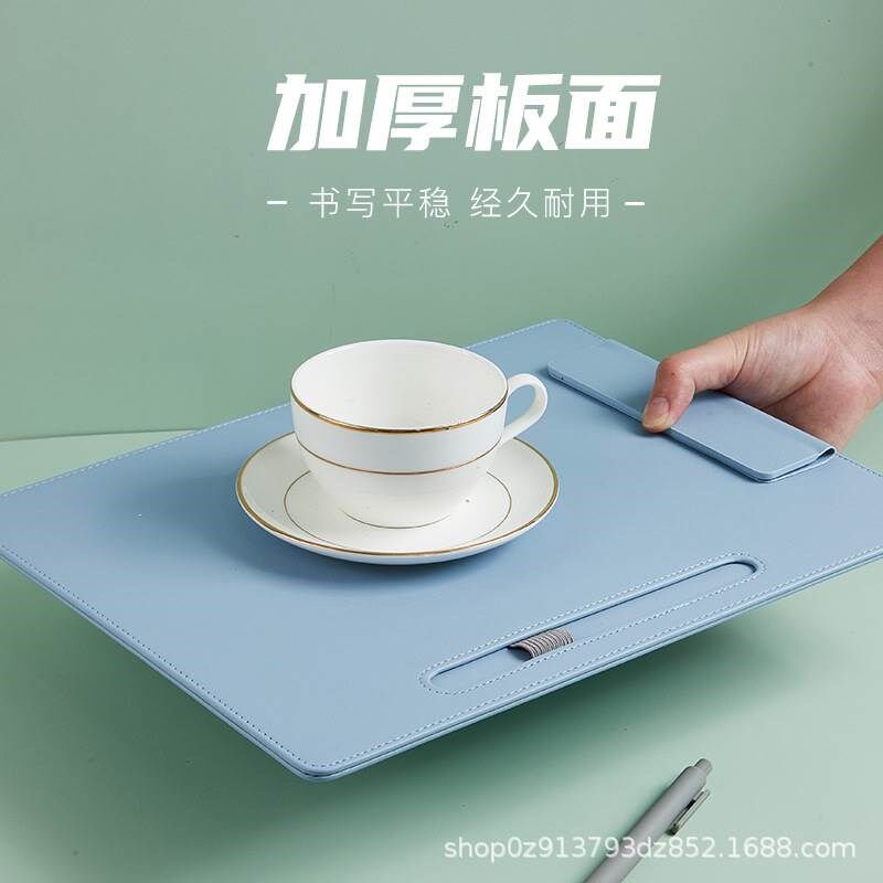 a4会议垫板夹定制logo写字垫板磁吸文件夹板酒店接待文件板夹皮革图片