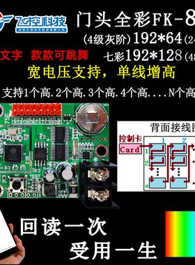 FK-8F1 FK-8F1a 门头全彩 车载屏 地摊屏控制器 手机WIFI控制卡