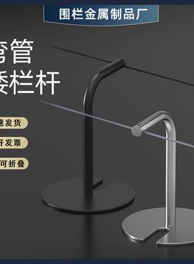 美术馆博物馆围栏展览一米栏杆黑色展会隔离带矮防护300mm立柱