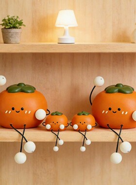 可爱吊脚娃娃摆件家居桌面电视柜洞洞板儿童房装饰品摆设生日礼物