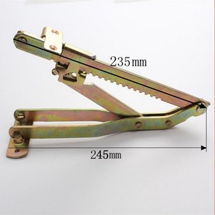 五金美容床可调节沙发枕头折叠支撑架 按摩床多级升降铰链连接件