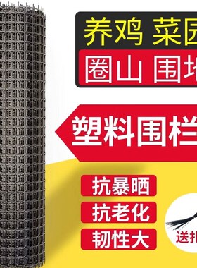 养殖网养鸡围栏网塑料加厚护栏土工格栅网漏粪菜园围栏装囤玉米网