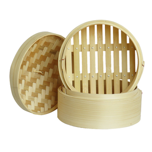 升级版光滑厚实笼底竹笼屉家用加深竹制蒸笼蒸碗菜加厚蒸屉竹蒸具