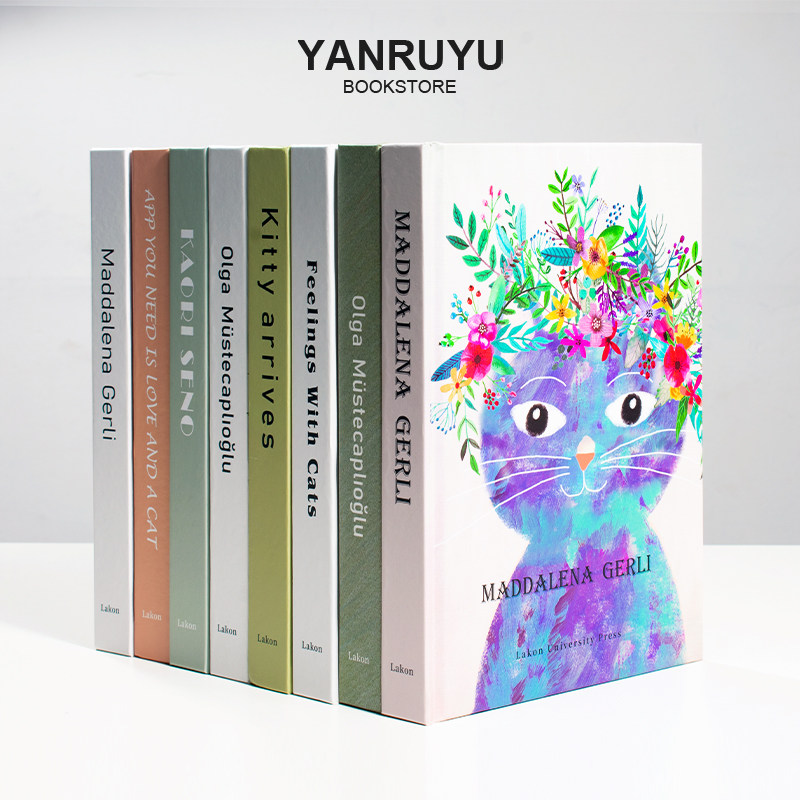 样板间儿童房绘本可翻页外文卡通真书摆件样品屋展示中心娱乐区软