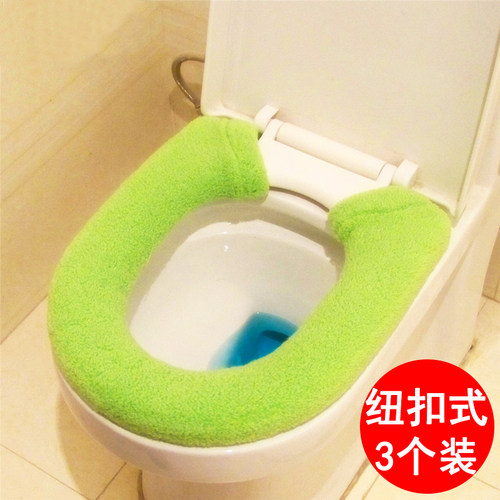 个装加厚通用纽扣马桶垫方形马桶坐便马桶圈可洗