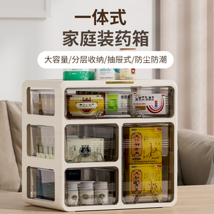 药箱家庭装家用大容量抽屉式大号药品收纳盒药盒常用药多层收纳柜