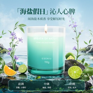 香薰蜡烛香氛室内家用持久u高级小众熏香助卧室眠大豆蜡栀子花氛