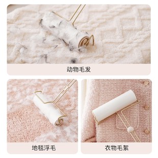 纸床上粘毛吸毛神器强力黏毛器卷纸家用头发清 滚筒粘毛器d可撕式