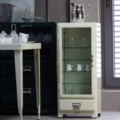 un玻璃柜餐边柜酒柜储物柜斗柜收纳柜金属柜工业风玄关餐厅