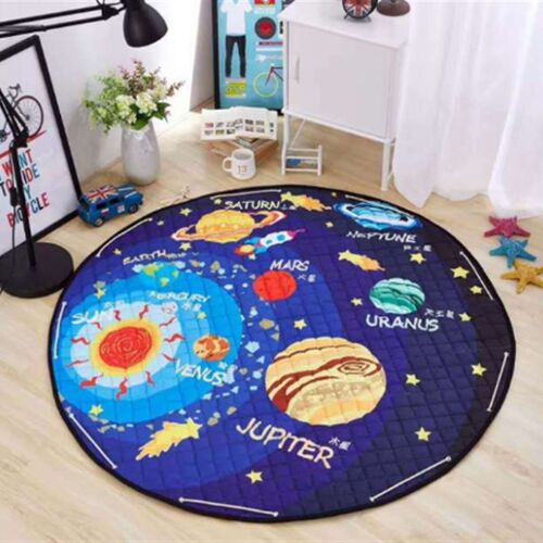 圆形折叠收纳地垫儿童爬爬垫布质宝宝爬行垫可机洗环保毯