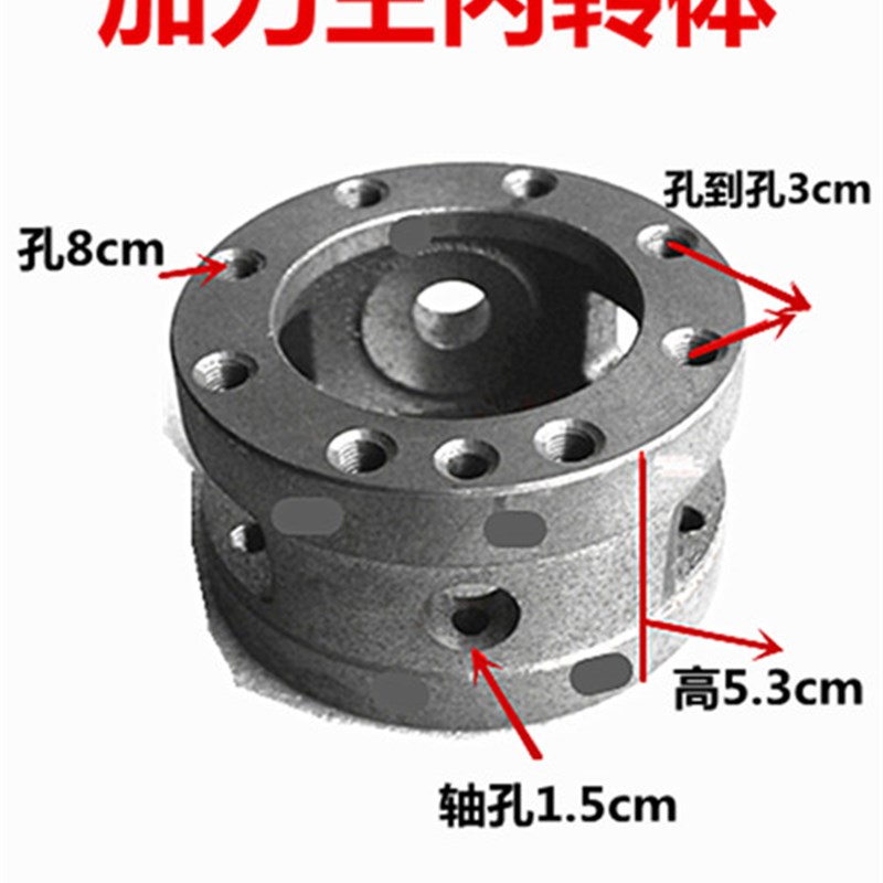 福田宗申隆鑫力帆万虎摩托三轮车后桥牙包差速壳行星齿座内体