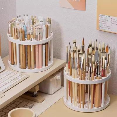 多功能创意美术生彩绘笔架油画笔多孔收纳笔筒学生绘画工具桌面