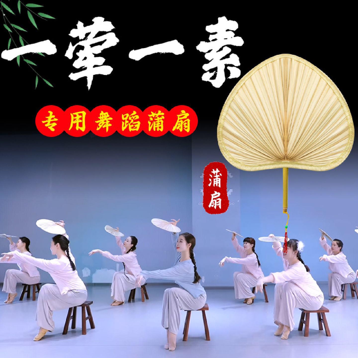 一荤一素舞蹈蒲扇子老式手摇芭蕉夏季葵扇古典舞棕榈叶扇跳舞道具