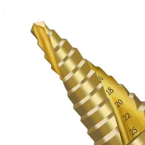 高速钢宝塔钻头开孔器万能钻孔钢超硬多功能扩孔6-25mm镀钛