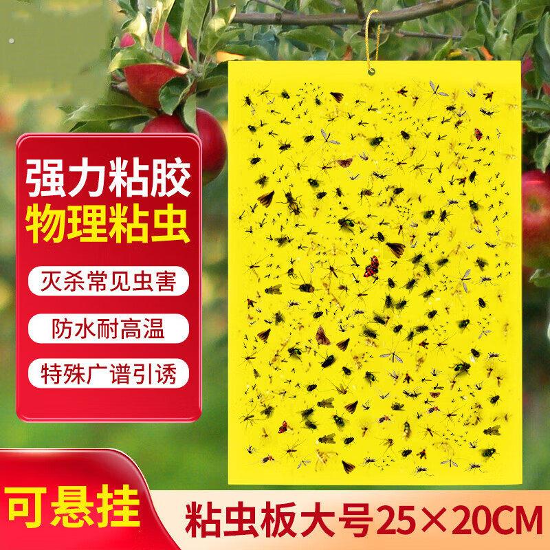 双面诱虫板黄板粘纸粘虫果园小黑飞飞虫农用大棚蓟马粘虫板粘蝇纸