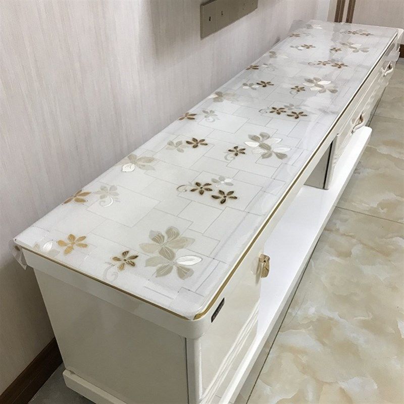 pvc餐桌隔热垫子磨砂防烫水晶板电视柜餐边柜台面桌面保护膜