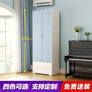 衣柜2门小户型公寓0.6/0.8米80cm宽现代简约经济平开儿童拉门衣柜
