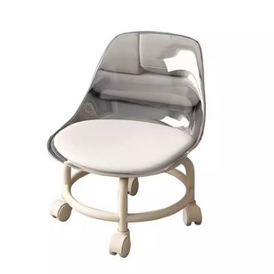 万向轮小凳子软座滑轮矮q凳儿童椅子靠背圆凳家用板凳移动塑料久