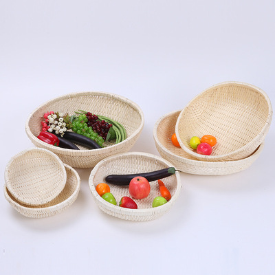 手工柳编收纳筐馒头筐饼筐水果笸箩针I线笸箩展示筐簸箩藤编家用