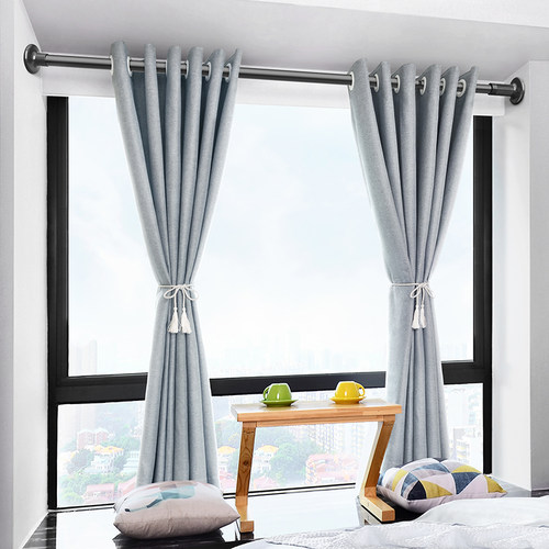 免打孔晾衣杆阳台顶装伸缩晾w衣架家用固定式晒衣神器窗户凉衣单