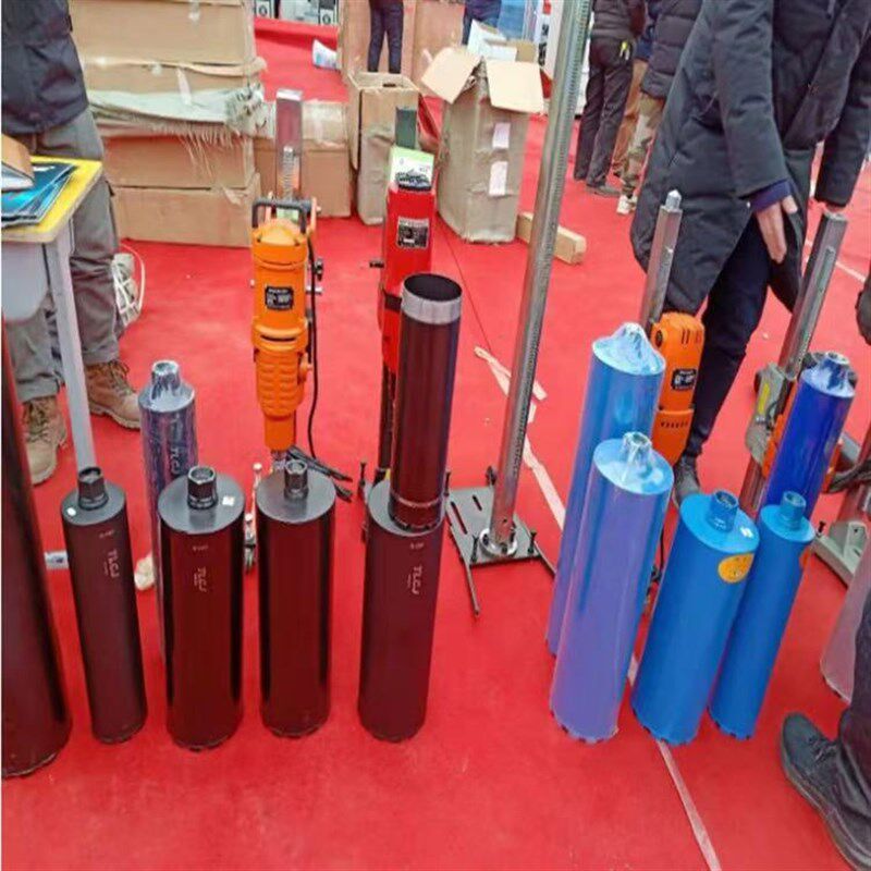 沥青公路面混凝土l钻孔取芯机钻头金刚石钻筒钻芯器取样桶打孔机