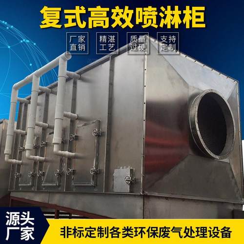 喷淋塔废气处理设备废气塔水喷淋填料塔净化塔不锈钢旋流喷淋塔