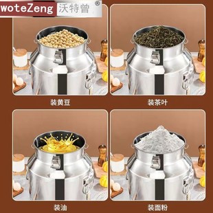 316不锈钢酒桶密封罐家用储水A带盖大容量加厚食品牛奶油桶带龙头