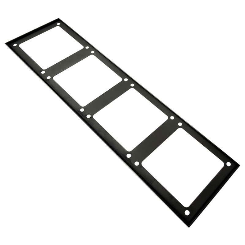 86型连身边框一体组合q边框不锈钢暗装开关插座4位联体框墙壁家用